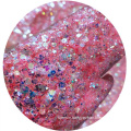 2020 hot sales! Aurora fiary glitter change color under UV light photoluminescent chunky glow polyester glitter for decoration